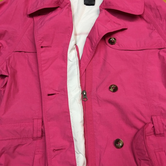 The North Face Hyvent Pink Trench Coat. Girl size XL(18), Fit for Ladies’ Sz S - Picture 5 of 13